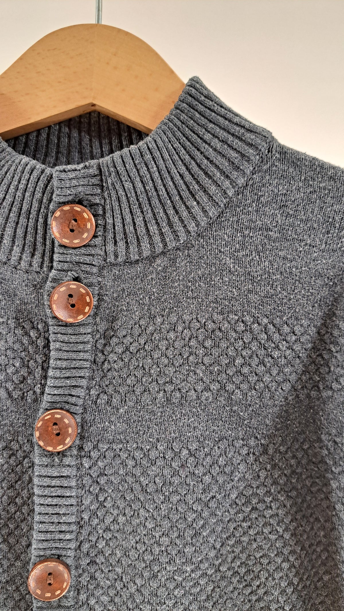 POMP DE LUX • CARDIGAN • MØRKEGRÅ MELANGE • STR. 104