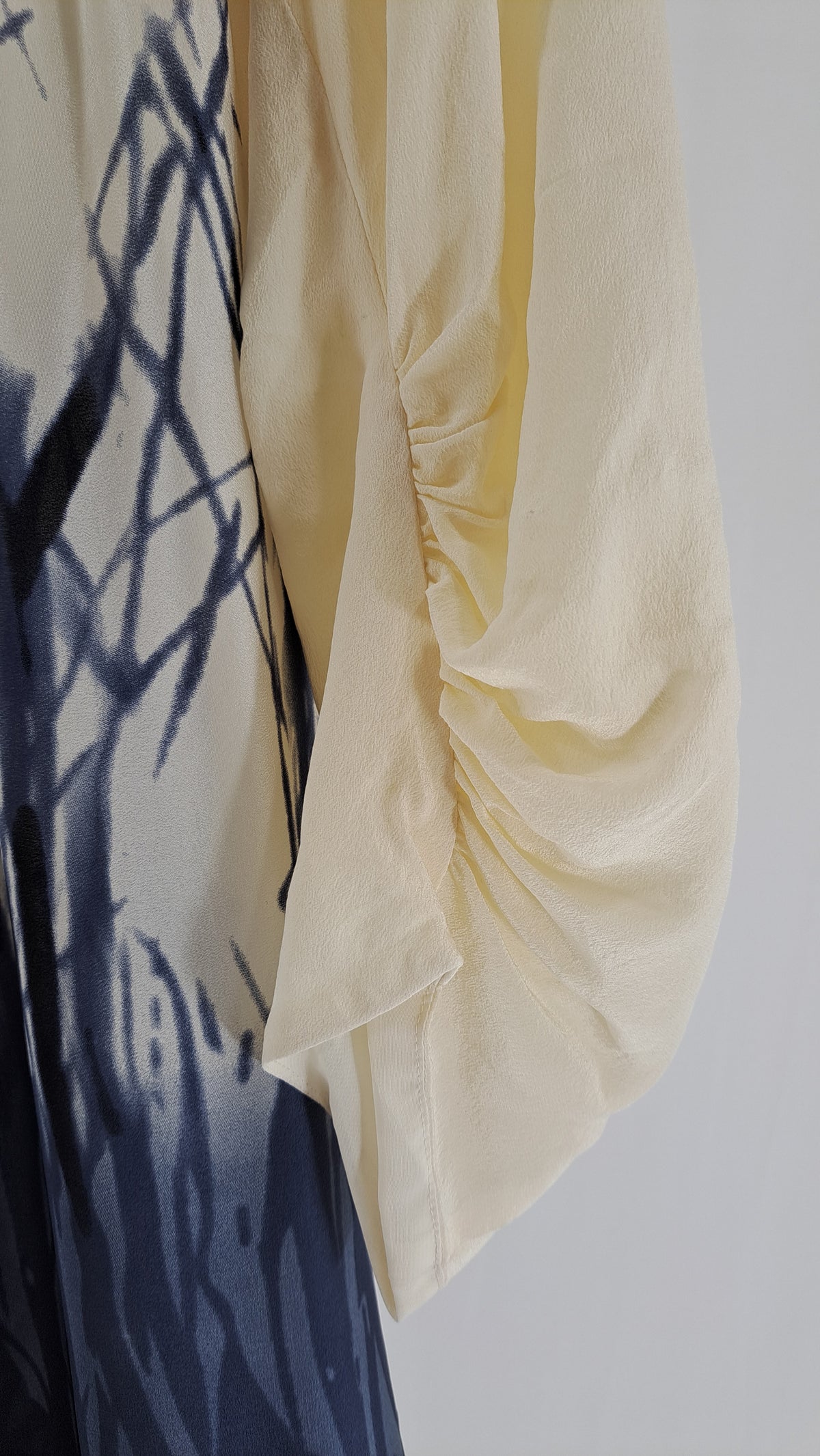 MARGIT BRANDT COPENHAGEN • KJOLE • RÅHVID MARINEBLÅ PRINT • STR. M