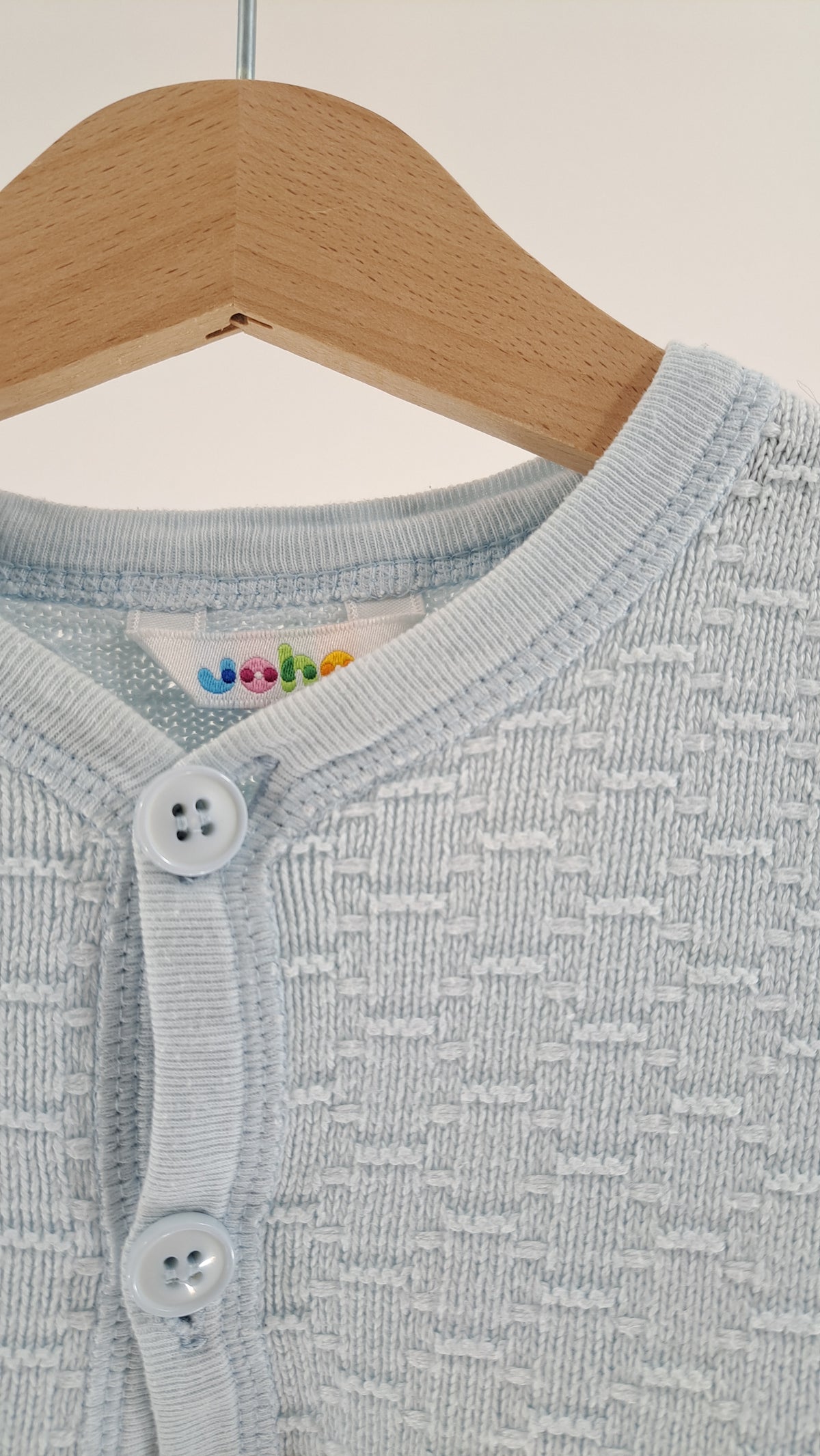 JOHA • CARDIGAN • DUSTY BLUE • SIZE 80