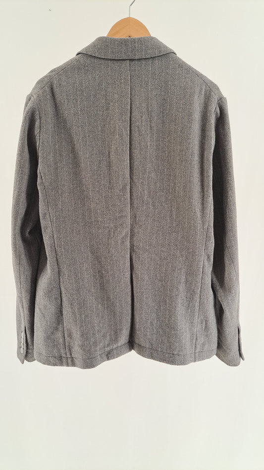 Gråmeleret Armani Exchange blazer set bagfra