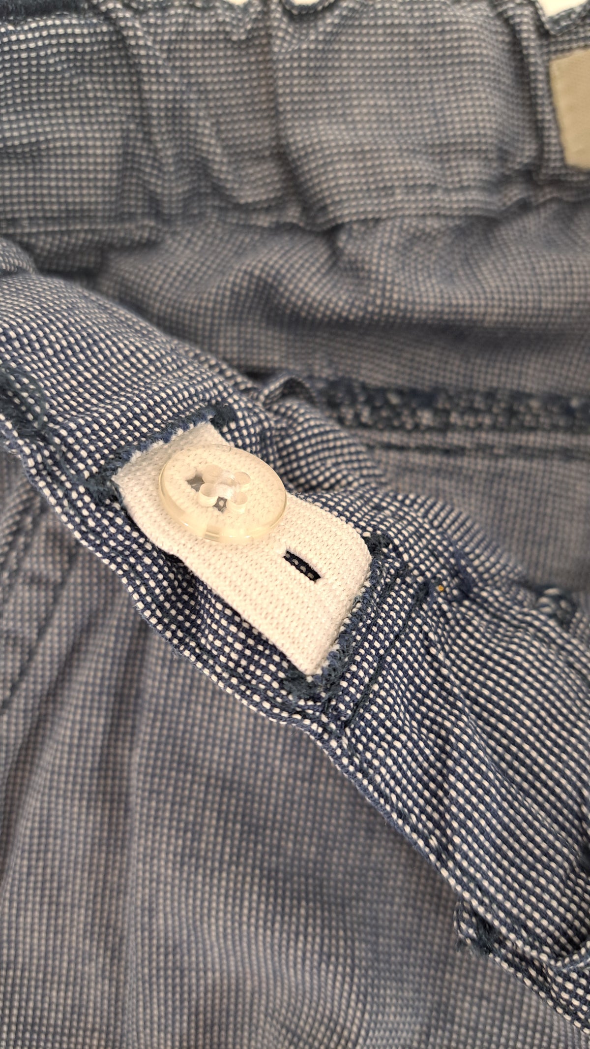 NAME IT • TROUSERS • NAVY CHAMBRAY • SIZE 68