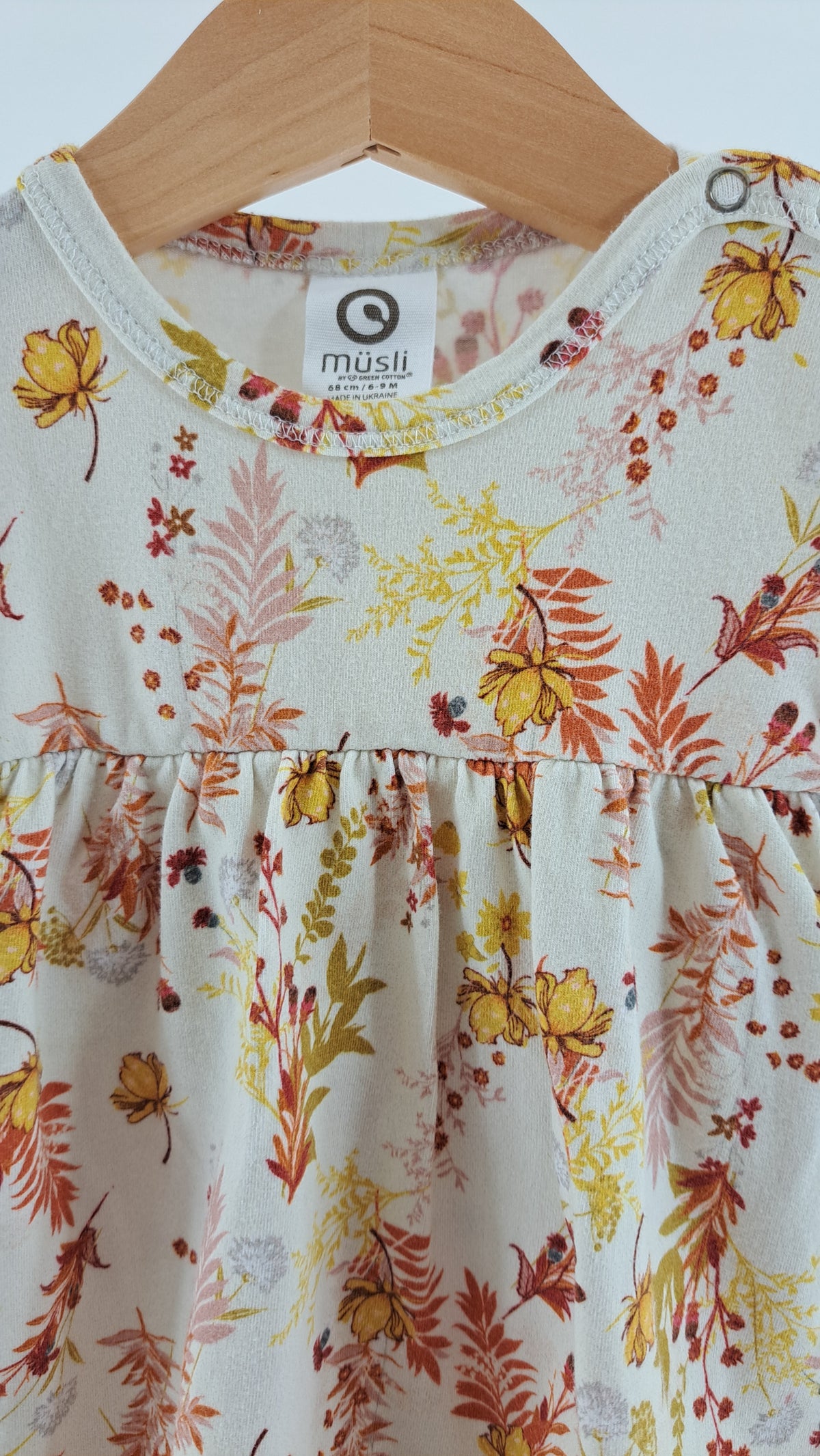 MÜSLI • BODY DRESS • CREAM FLOWERS • SIZE 68