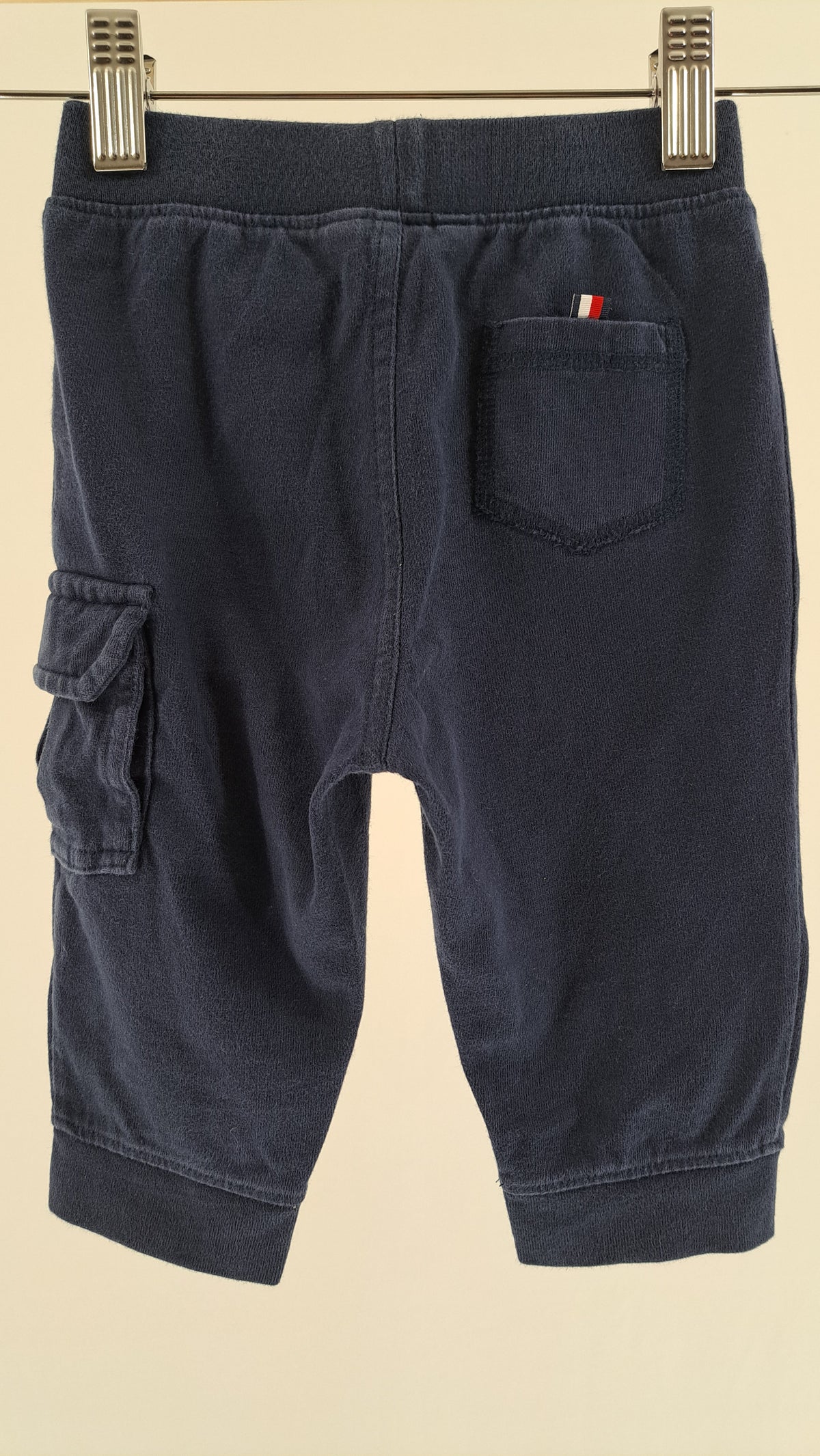 TOMMY HILFIGER • TROUSERS • NAVY BLUE • SIZE 74