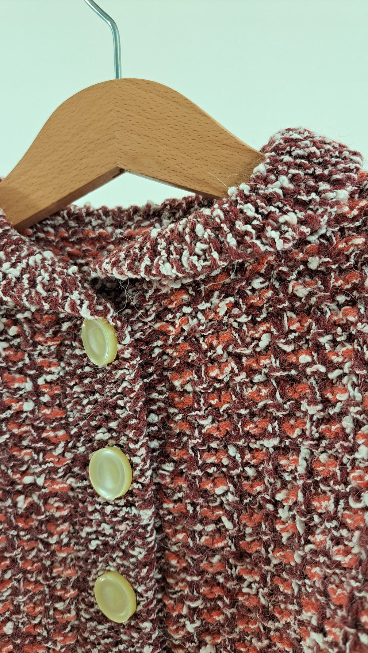 HJEMMESTRIK • CARDIGAN • ROSA BOUCLÉ • STR. 86/92