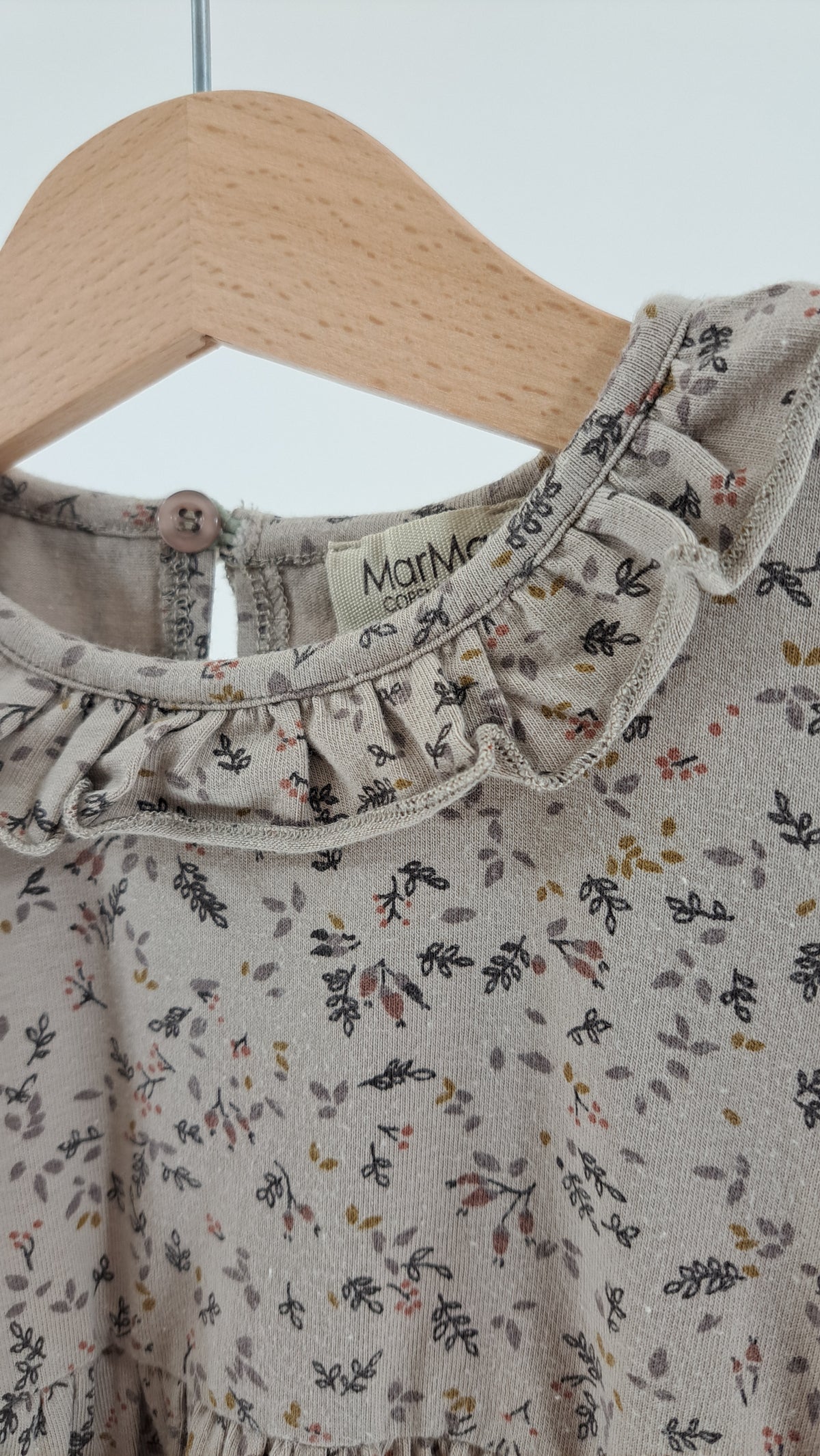 MARMAR COPENHAGEN • BLOUSE • SAND BOTANICAL FLORAL PRINT • SIZE 92