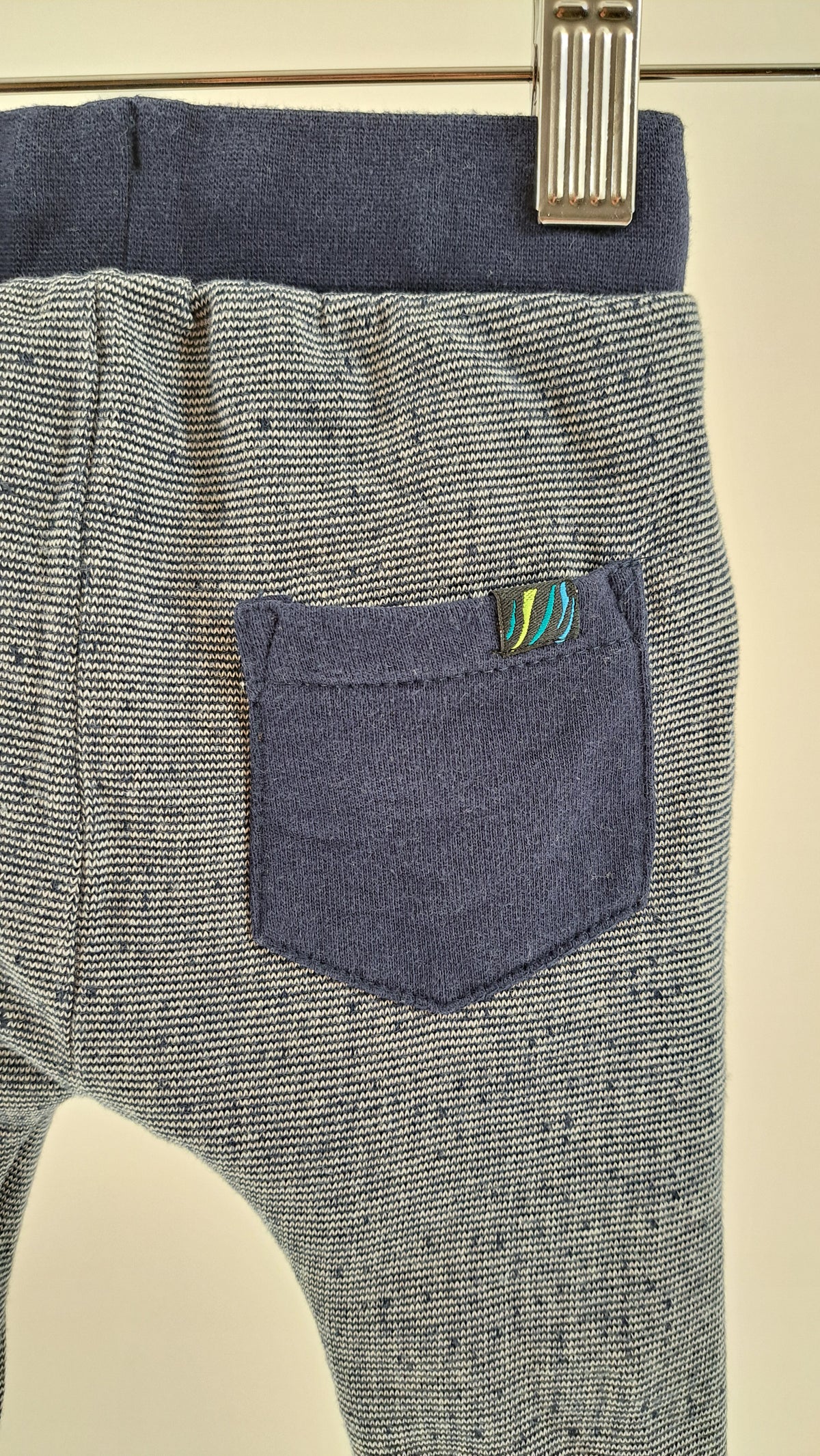 ME TOO • BYXOR • GRÅ/NAVY MELANGE • STORL. 56