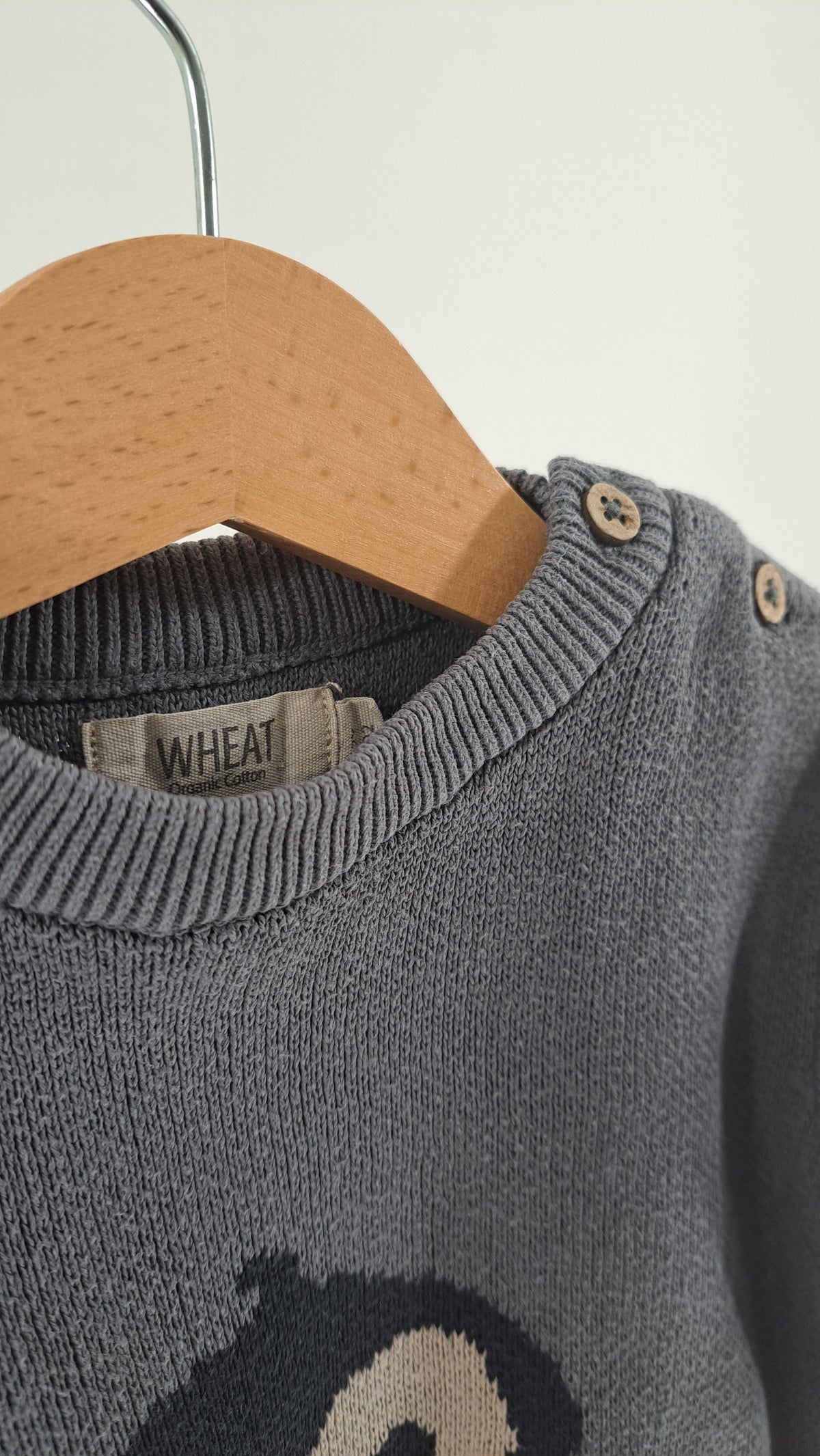 WHEAT • STRIKTRØJE • STÅLBLÅ PINGVIN • STR. 92