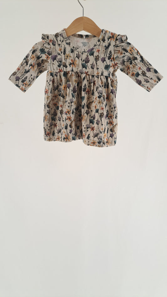 NAME IT • DRESS • CREAM FLORAL PRINT • SIZE 56