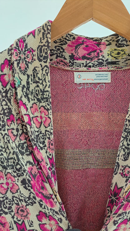 ODD MOLLY • CARDIGAN • PINK BLOMSTER PAISLEY • STR. M