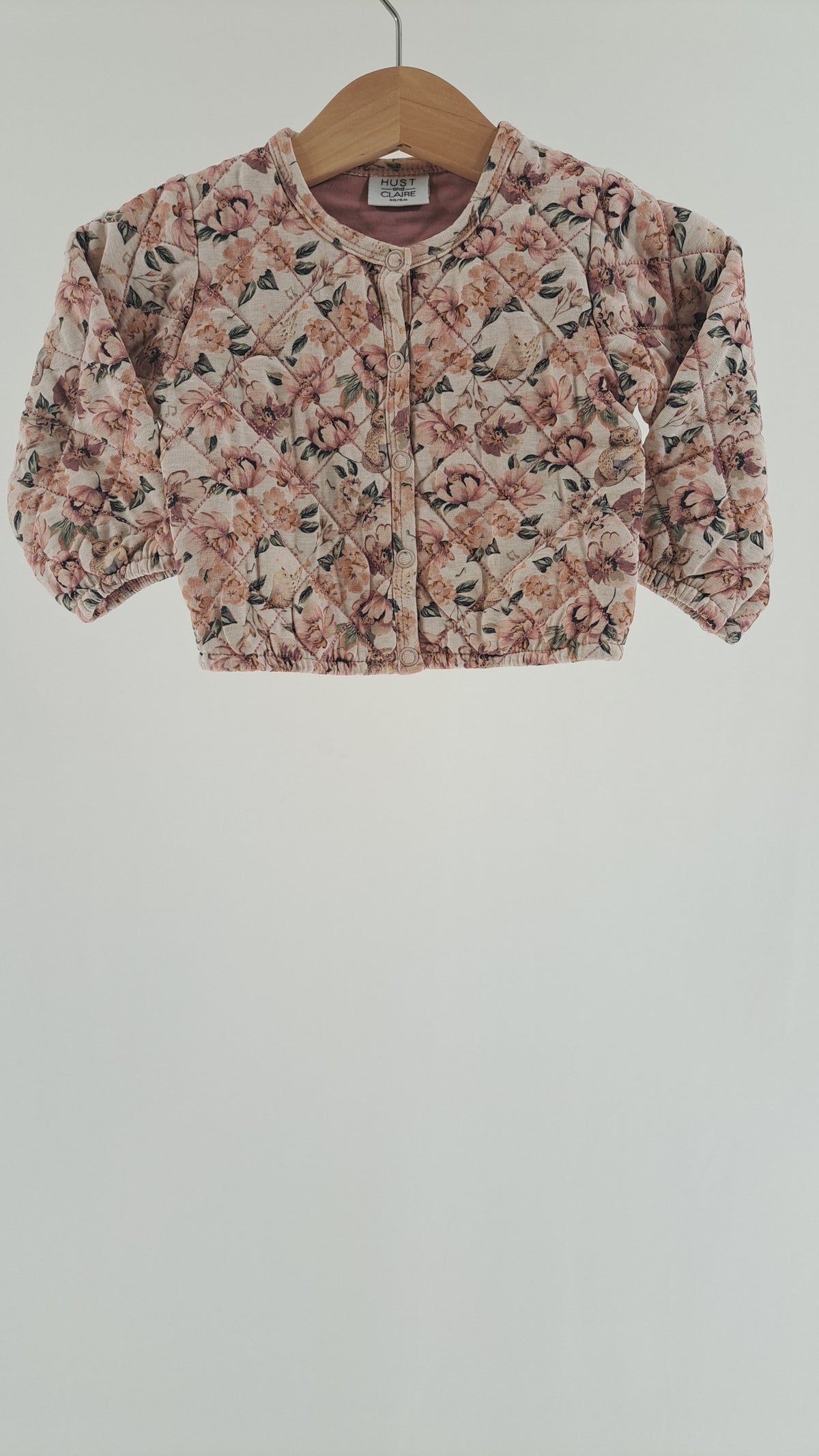 HUST & CLAIRE • JACKET • CREAM FLORAL PRINT • SIZE 68