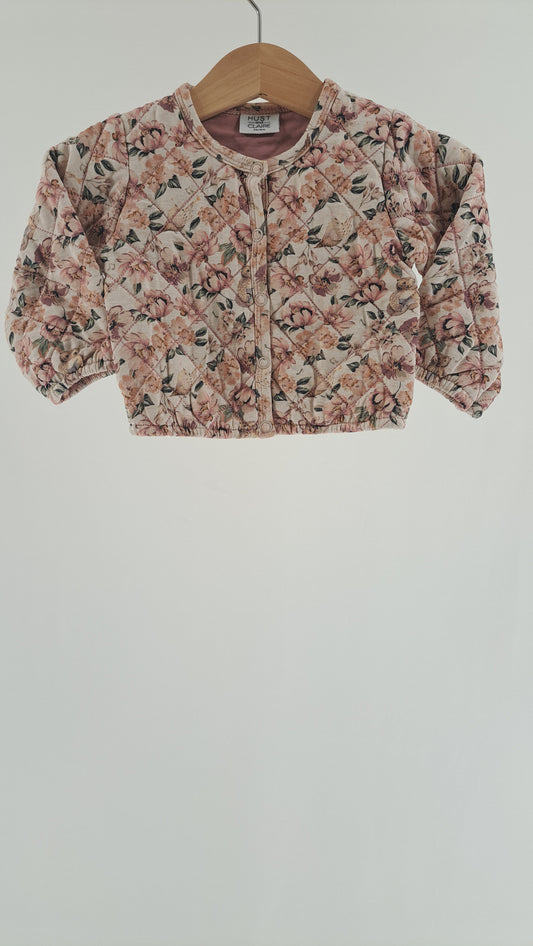 HUST & CLAIRE • JAKKE • CRÈME BLOMSTERPRINT • STR. 68