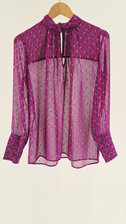 BA&SH • BLUS • LILA MESH • STORLEK M