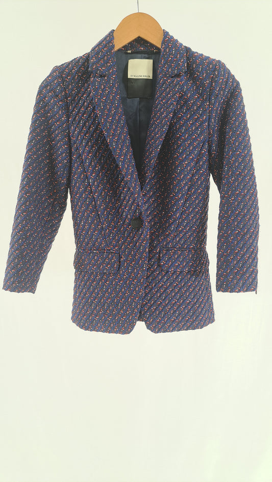 BY MALENE BIRGER • BLAZER • NAVY TWEED • SIZE XXS