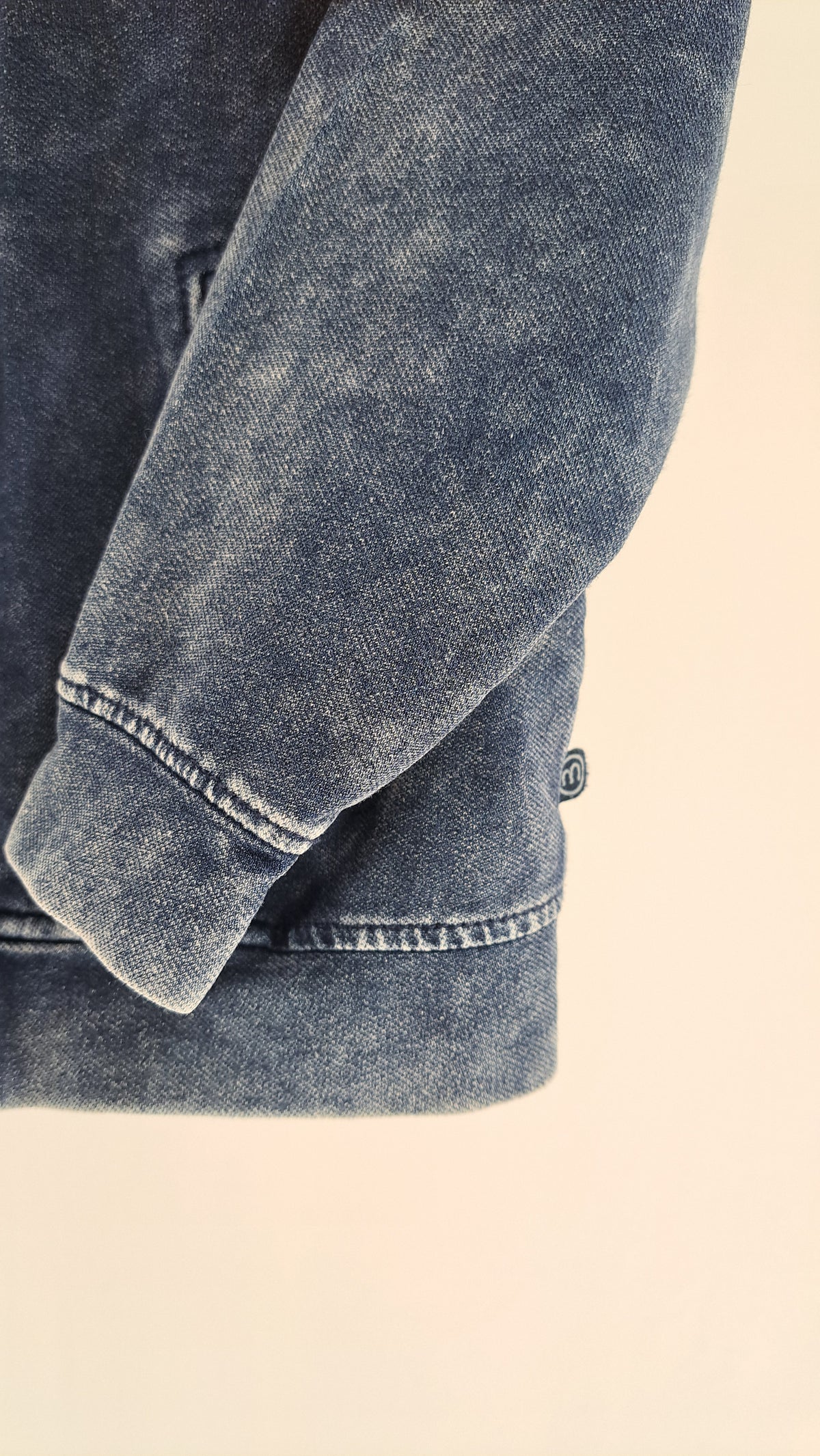 MINYMO • CARDIGAN • MØRKEBLÅ DENIMLOOK • STR. 104
