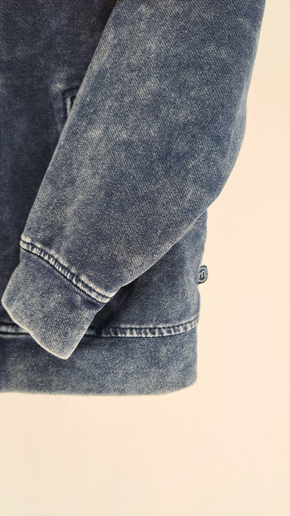 MINYMO • CARDIGAN • MØRKEBLÅ DENIMLOOK • STR. 104