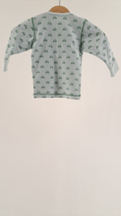 WHEAT • BLUSE • LYSEBLÅ BILPRINT • STR. 62