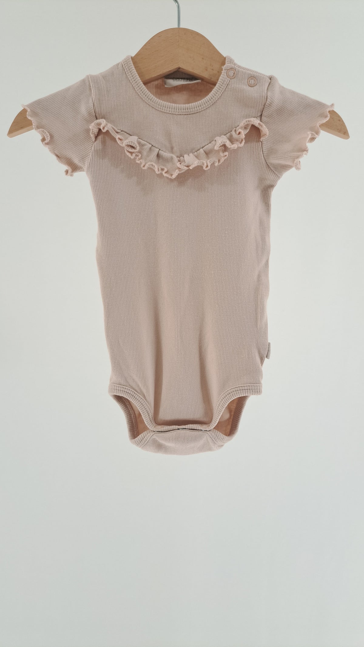 WHEAT • BABY • POWDER PINK RIB • SIZE 68