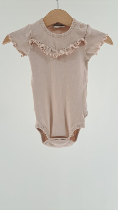 WHEAT • BABY • POWDER PINK RIB • SIZE 68