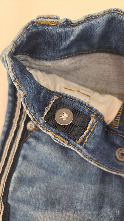 NAME IT • JEANS • BLÅ DENIM STRIBER • STR. 80