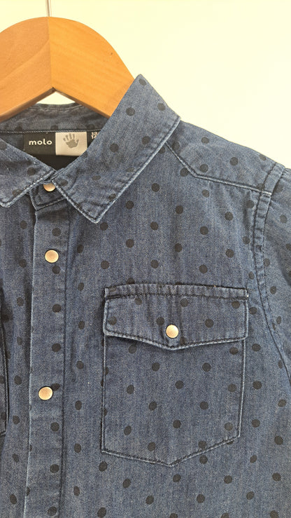 MOLO • SKJORTE • DENIM PRIK • STR. 134