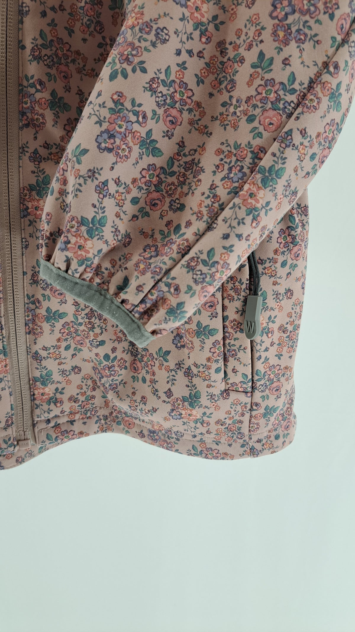 WHEAT • TRANSITIONAL JACKET • PINK FLORAL • SIZE 116
