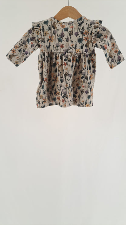NAME IT • KJOLE • CREME BLOMSTERPRINT • STR. 56