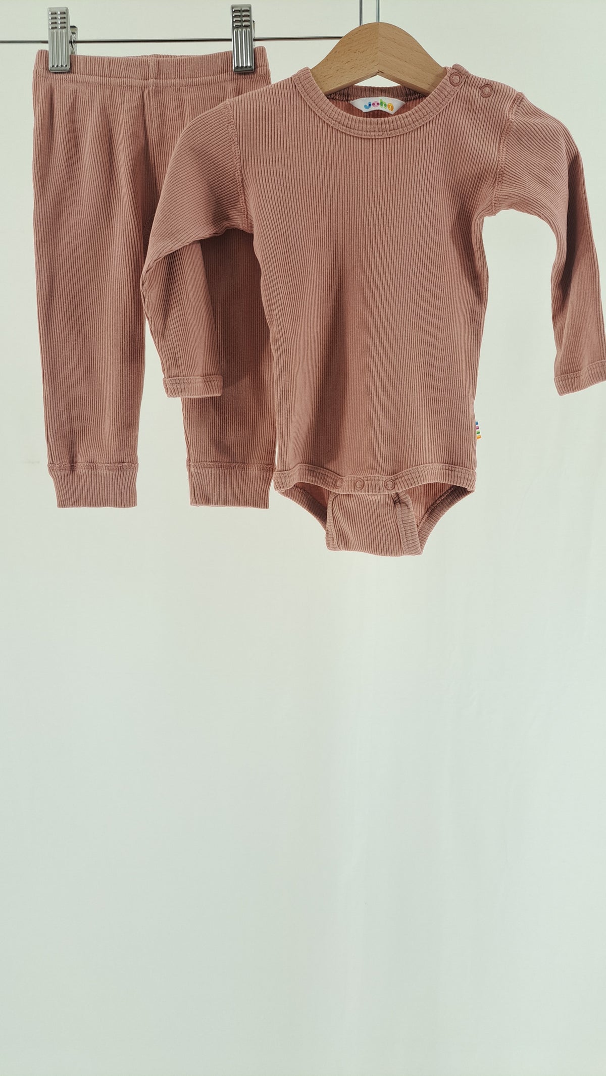 JOHA • SET • POWDER PINK RIB • SIZE 68