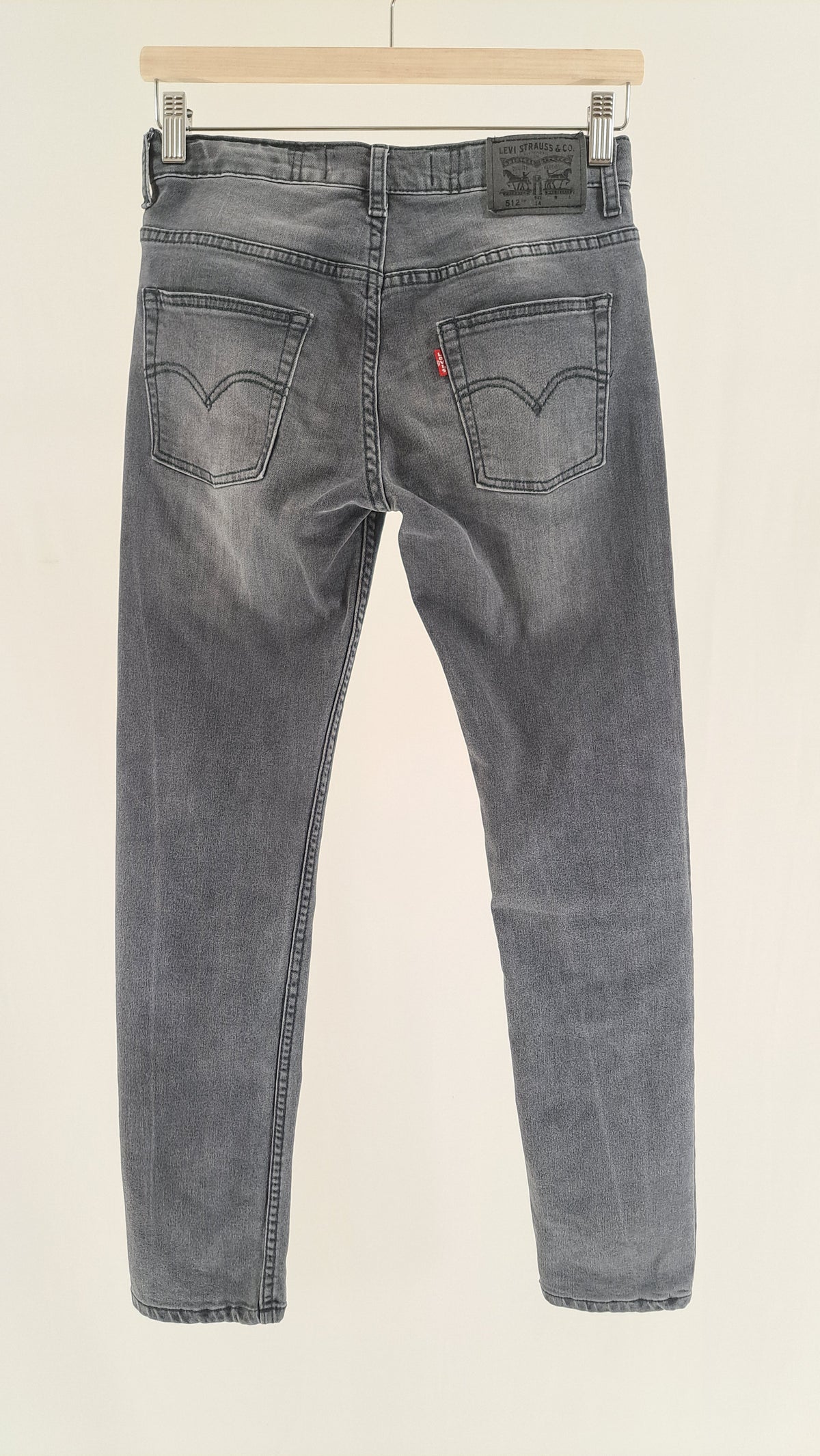 LEVI'S • JEANS • GREY STONEWASH • SIZE 146-152