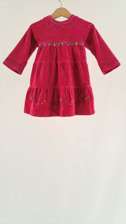 KENZO KIDS • KJOLE • CERISEROSA VELOUR • STR. 80