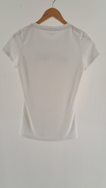 Hvid Tommy Hilfiger damet-shirt set bagfra