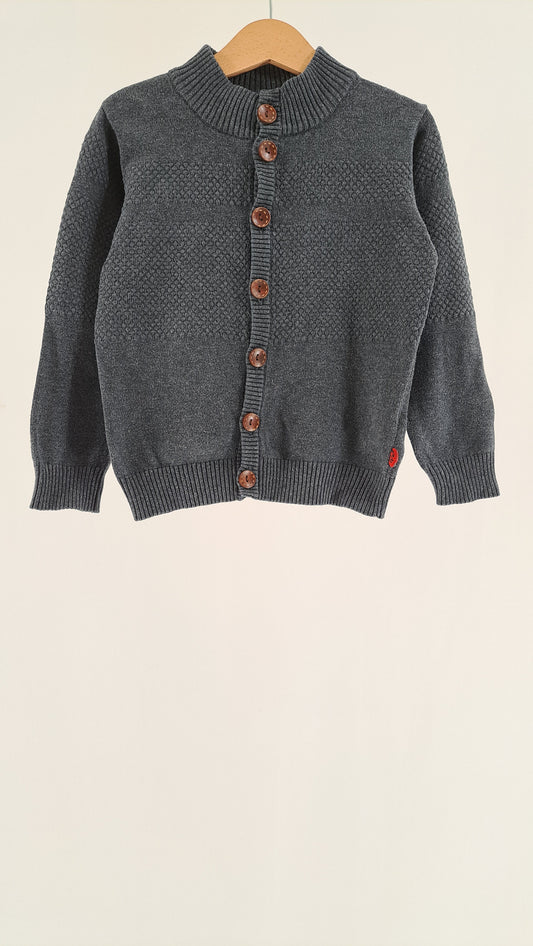 POMP DE LUX • CARDIGAN • MØRKEGRÅ MELANGE • STR. 104