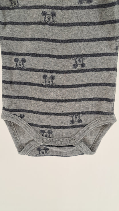 NAME IT • BODY • GRÅ MELANGE MICKEY MOUSE • STR. 56