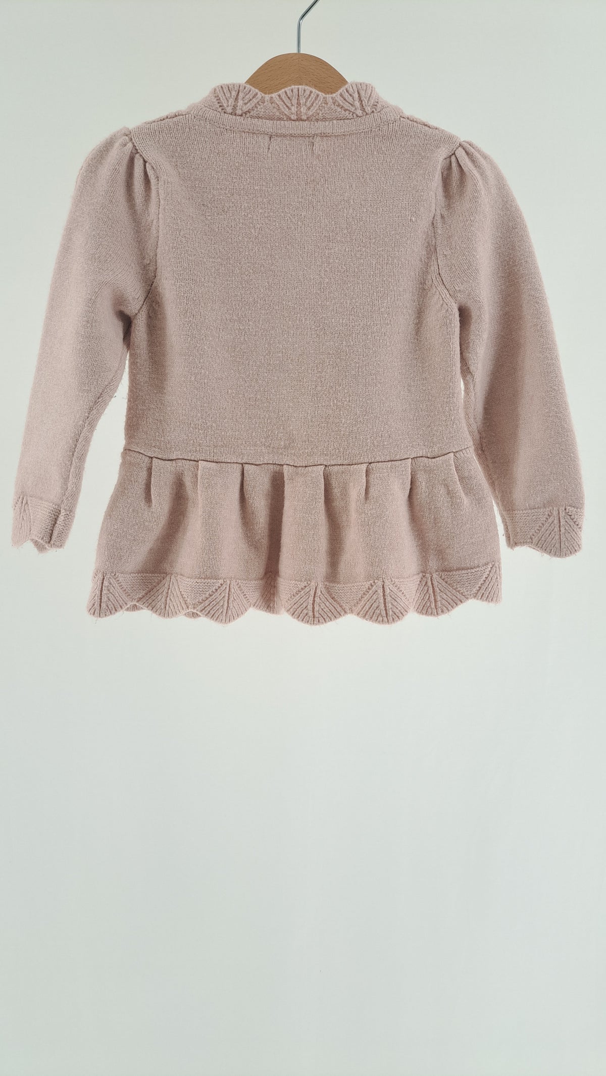 FLIINK • CARDIGAN • POWDER PINK KNIT • SIZE 92