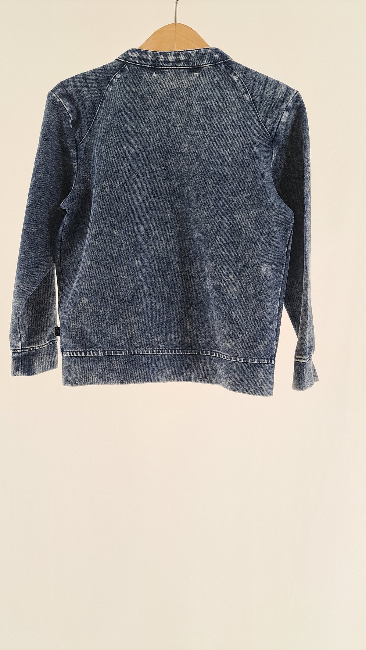 MINYMO • CARDIGAN • MØRKEBLÅ DENIMLOOK • STR. 104