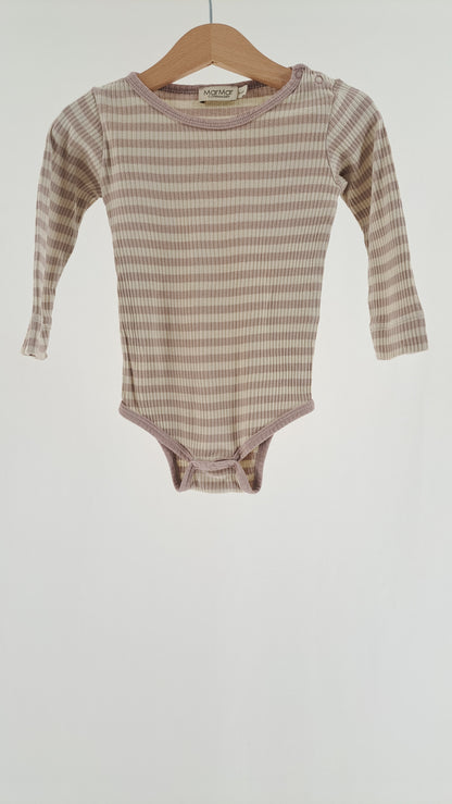 MARMAR COPENHAGEN • BODY • STØVET ROSA/BEIGE STRIBER • STR. 74