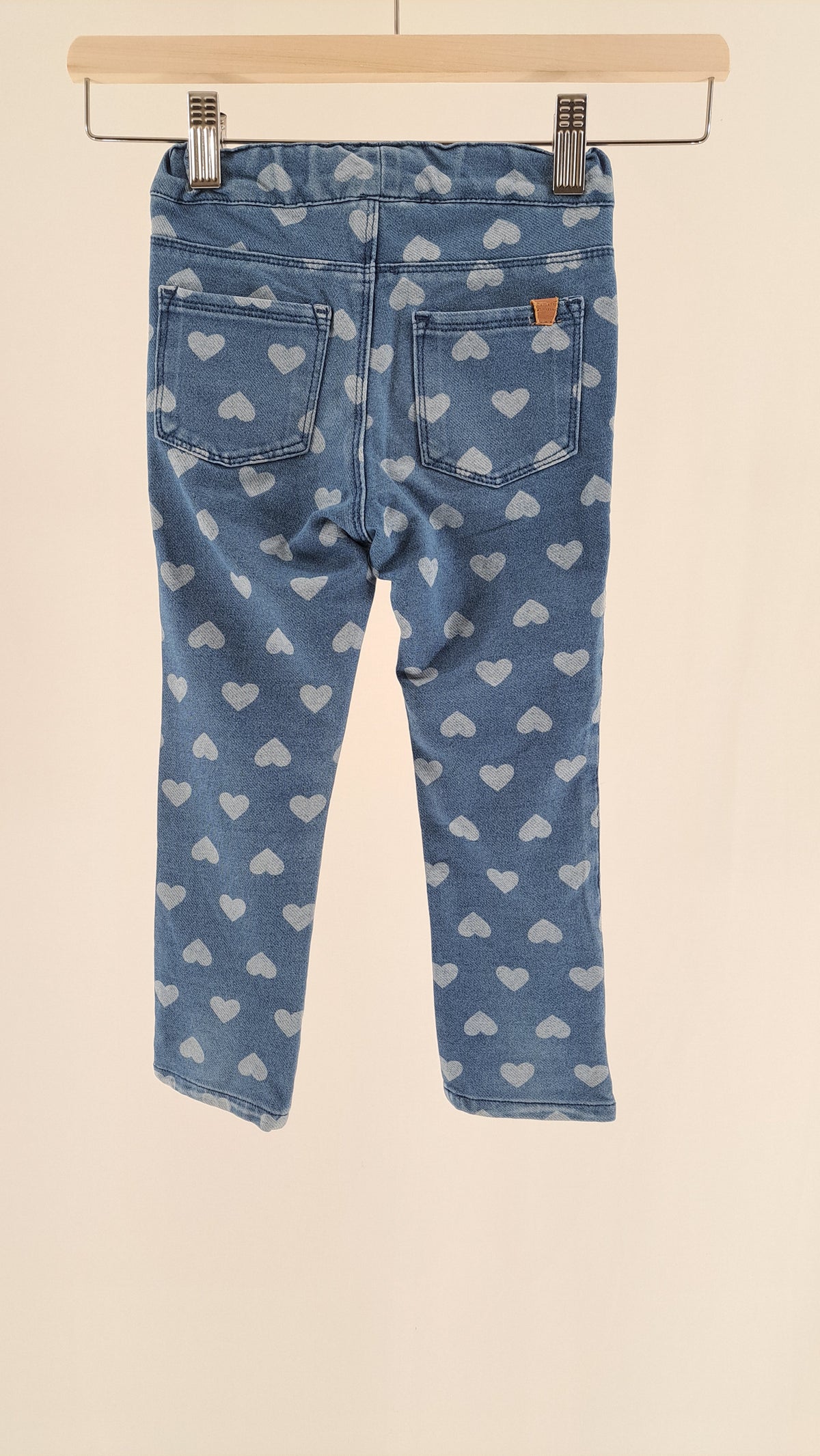 NAME IT • LEGGINGS • DENIM HJERTEPRINT • STR. 98