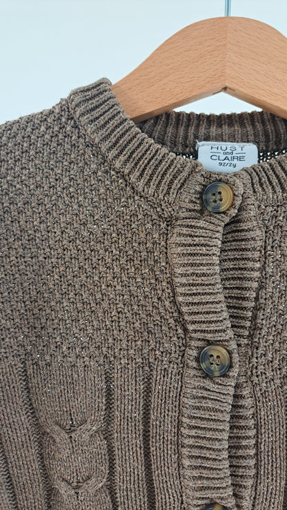 HUST & CLAIRE • KOFTA • TAUPE KABELSTICKAD • STRL. 92