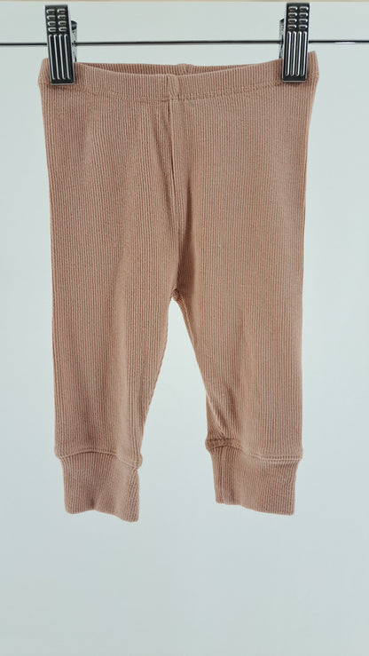 KONGES SLØJD • LEGGINGS • DUSTY ROSE RIB • SIZE 62