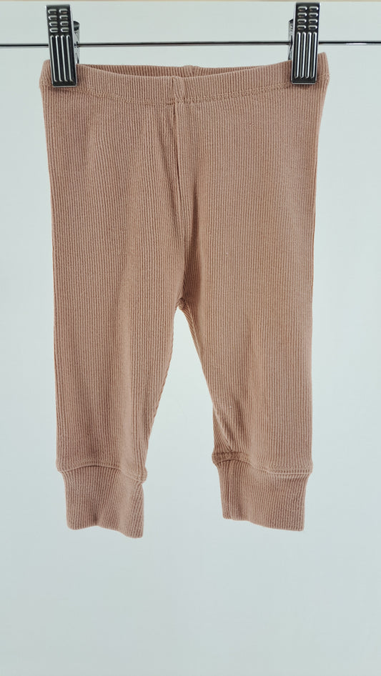 KONGES SLØJD • LEGGINGS • DUSTY ROSE RIB • SIZE 62