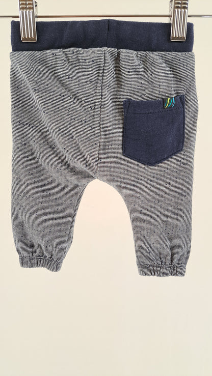 ME TOO • BYXOR • GRÅ/NAVY MELANGE • STORL. 56