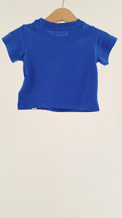 ADIDAS ORIGINALS • T-SHIRT • KUNGSBLÅ/VIT TREFOIL • STL. 68
