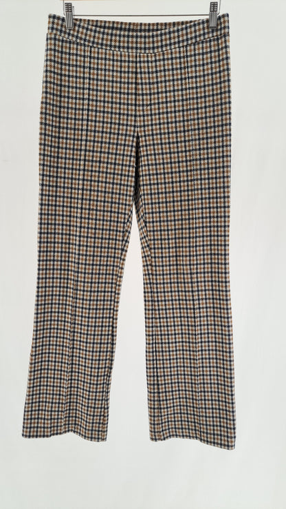 PART TWO • BUKSER • BEIGE NAVY HOUNDSTOOTH • STR. L