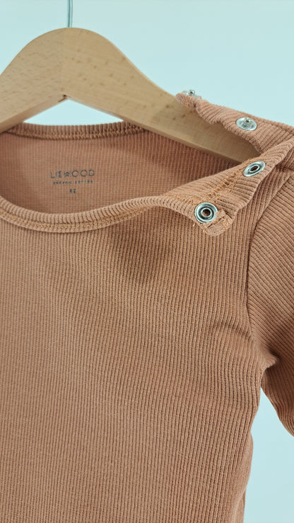 LIEWOOD • BODY • CARAMEL RIB OLIVE BRANCH • SIZE 92