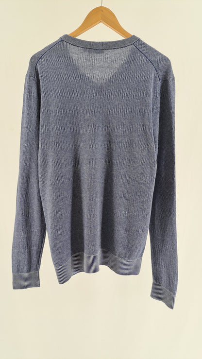 BOSS • SWEATER • BLUE MELANGE • SIZE XXL