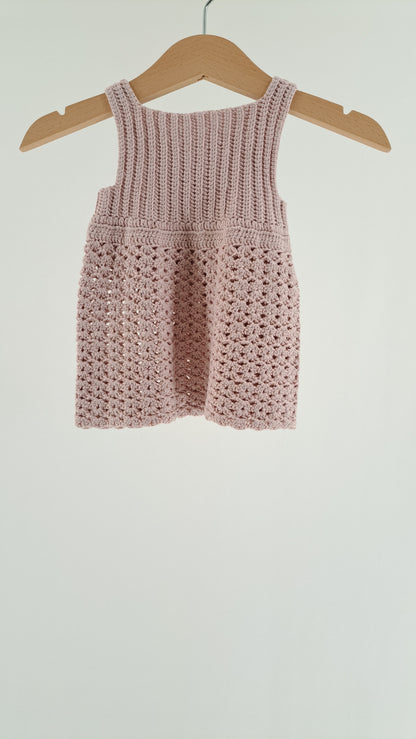 HJEMMEHÆKLET • KJOLE • ROSA • STR. 50/56