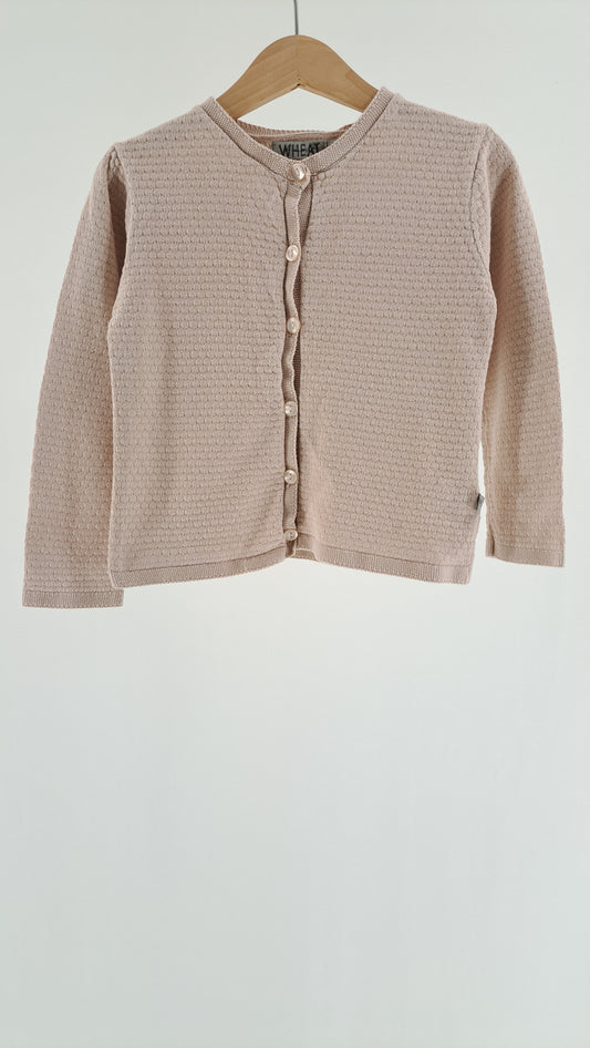WHEAT • CARDIGAN • PINK • SIZE 104
