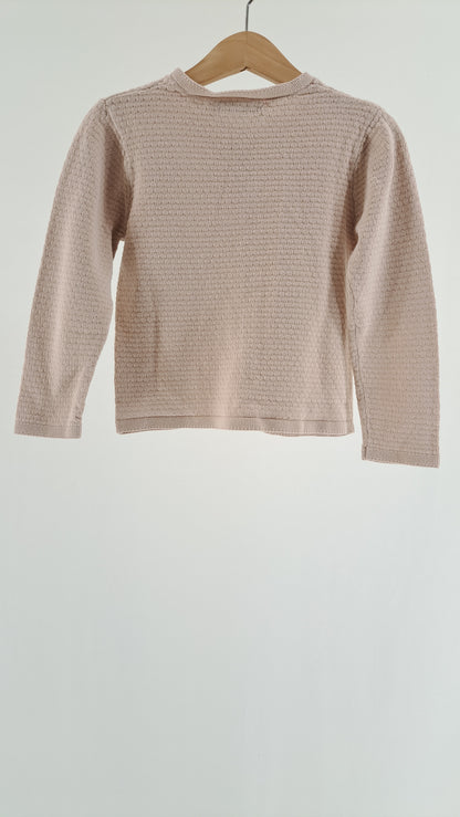 WHEAT • CARDIGAN • PINK • SIZE 104