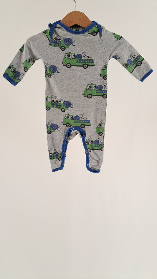 SMÅFOLK • ALL-IN-ONE • GREY FIRE TRUCK • SIZE 56