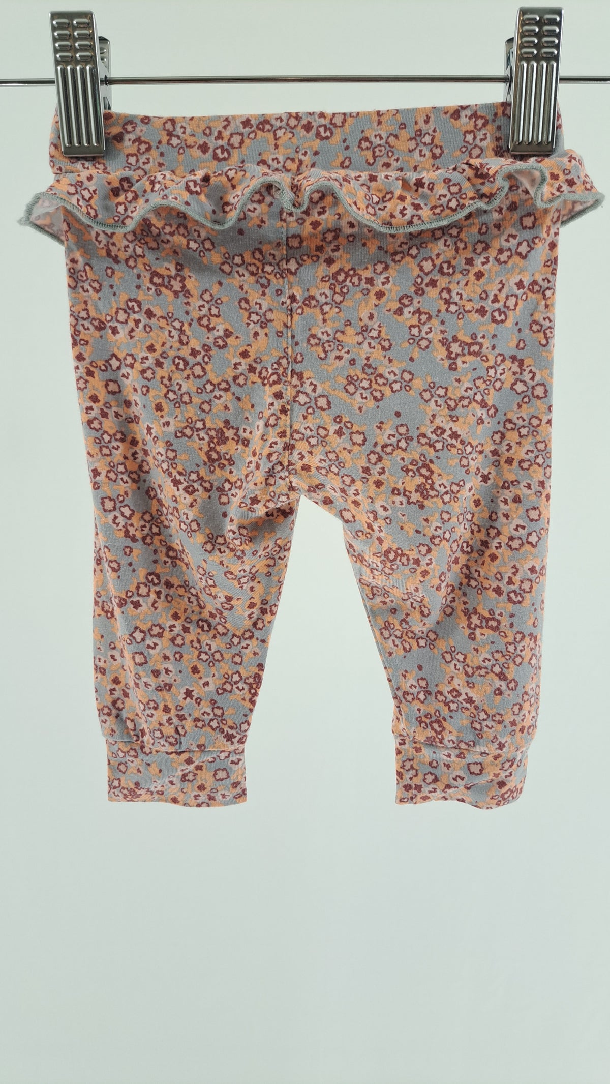 MINYMO • LEGGINGS • BLOMMIG ROSA/BLÅ • STORLEK 56