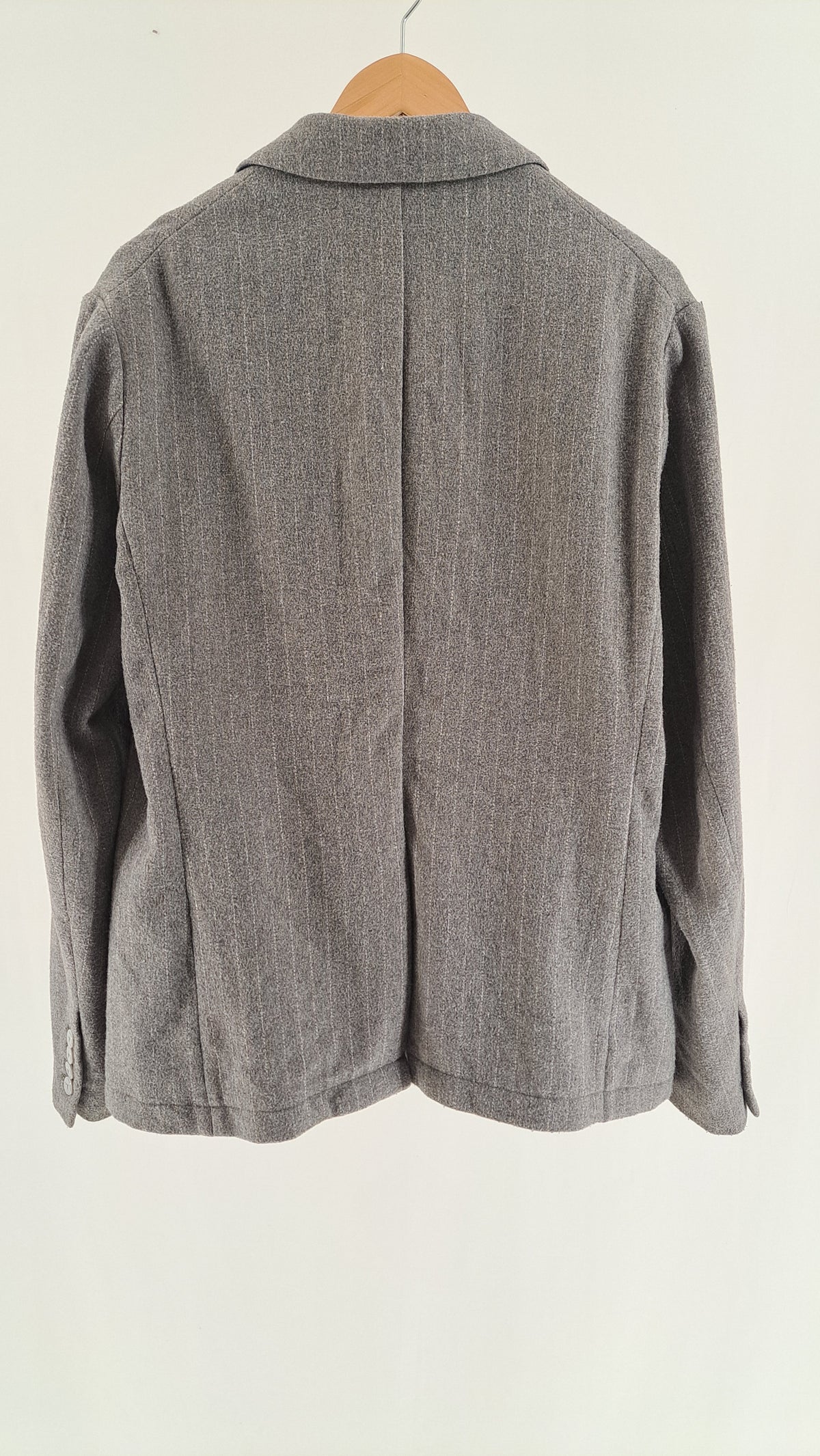 Gråmeleret Armani Exchange blazer set bagfra